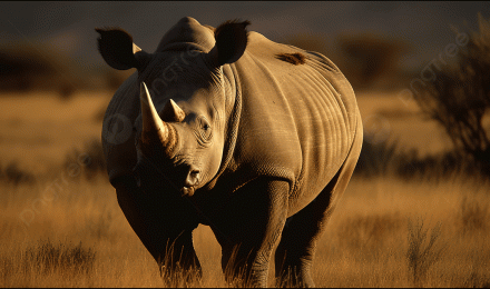 White Rhino Walkingss While Sunsets Background, Rhinoceros Picture Background Image And Wallpaper for Free Download