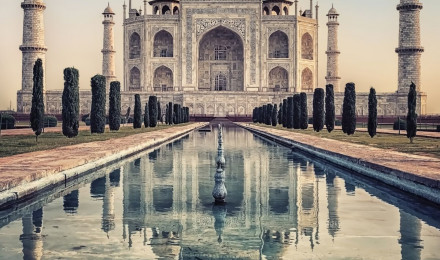 Taj Mahal Reflection Wallpaper