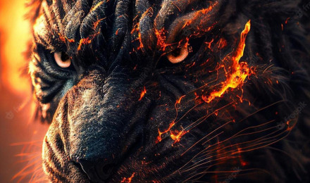 Premium Photo. Fire lion wallpaper for iphone and android. we have a collection of fire lion wallpaper for iphone and android. fire lion wallpaper, fire lion, lion wallpaper, wall