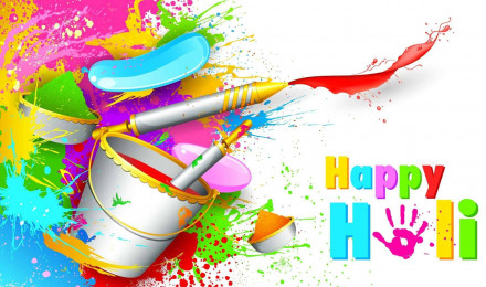 Download Colorful Paint Happy Holi HD Wallpaper