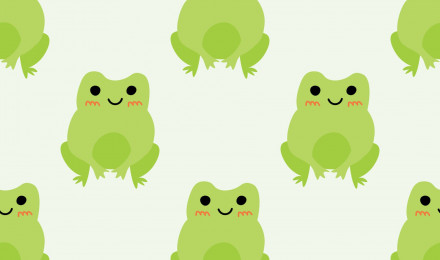 Cute cartoon frogs. Enamored green toads. Vector animal characters seamless pattern of amphibian toad drawing.Childish design for baby clothes, bedding, textiles, print, wallpaper