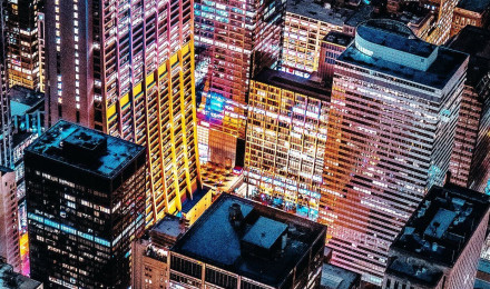 aerial photo of concrete buildings iPhone X Wallpaper Free Download