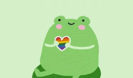 LGBT frog wallpaper