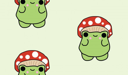 Fun Frog Wallpaper And Stick Or Non Pasted