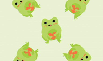 Cute cartoon frogs with hearts. Enamored green toads. Vector animal characters seamless pattern of amphibian toad drawing.Childish design for baby clothes, bedding, textiles, print, wallpaper