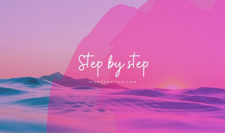 Step by step inspirational quote wallpaper CON STYLE