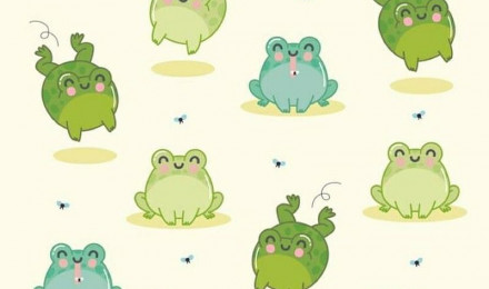 HD cute frog wallpaper