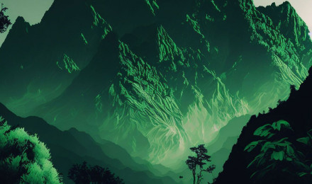 Mountains Aesthetic Green Wallpaper Aesthetic Wallpaper