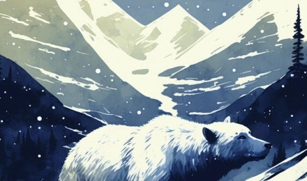 Polar Bear & Mountains Wallpaper Bear Wallpaper iPhone