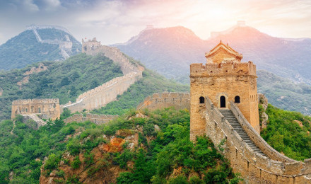 Desktop Wallpaper China Nature Mountains The Great Wall of China