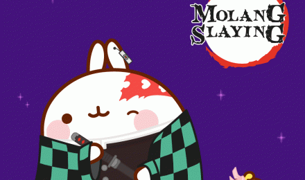 Molang Parody Wallpaper: Demon Slayer Wallpaper of Molang