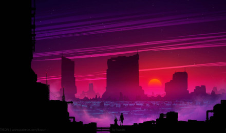 Download Synthwave Wallpaper