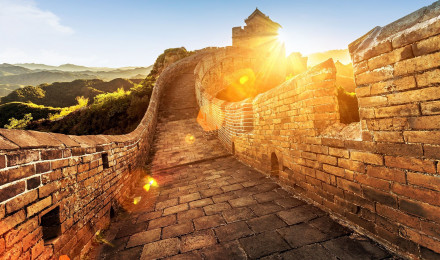 Desktop Wallpaper Nature The Great Wall of China Fence 2560x1440