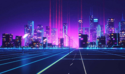 Synthwave City Wallpaper