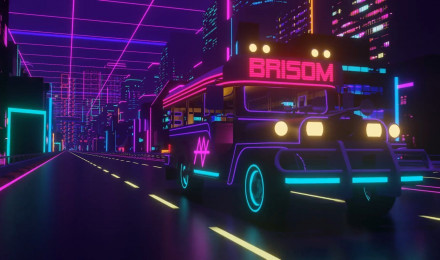 This Animated Wallpaper I Created For A Filipino Synthwave Pop Band