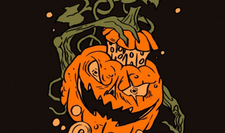 Scary Pumpkins Black Wallpaper Halloween Wallpaper