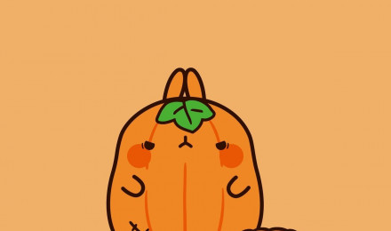 Molang Halloween Wallpaper: Discover The Pumpkin Wallpaper of Molang