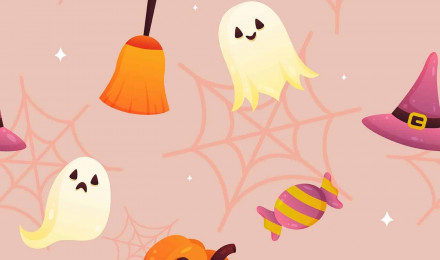 Cute Halloween Wallpaper And Stick Or Non Pasted