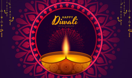 Happy Diwali wallpaper design template creative background