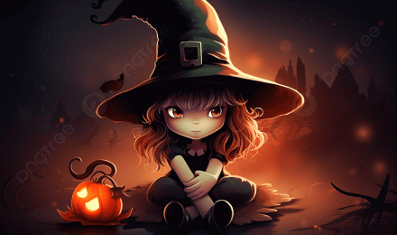 Scary Witch In Halloween Wallpaper Background, Cute Witch Picture Background Image And Wallpaper for Free Download