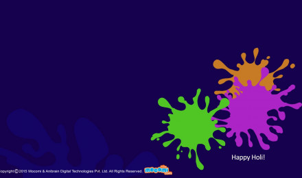 Holi Colour Splash Wallpaper for kids