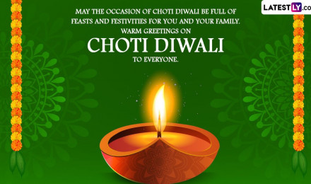 Happy Choti Diwali 2022 Image & HD Wallpaper for Free Download Online: Shubh Diwali Wishes, Festive Greetings, WhatsApp Messages & Quotes To Share on Naraka Chaturdashi