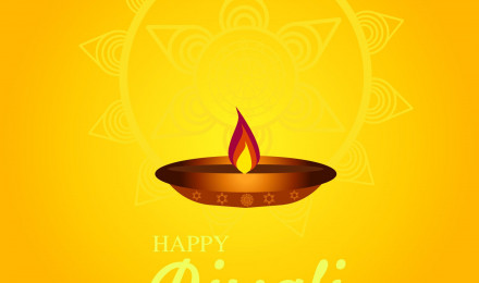 Happy Diwali. Festival of lights poster design wallpaper. The background with flower elements and mandala vectors