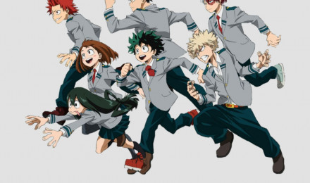 My Hero Academia Students Grey Wallpaper