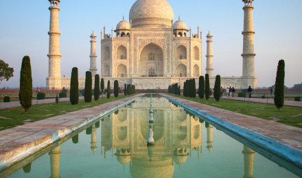 Calm Morning At Taj Mahal Wall Mural Your Way