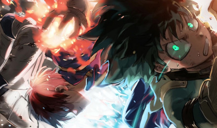 Izuku Midoriya And Todoroki Shoto And Tenya Iida My Hero Academia Live Wallpaper