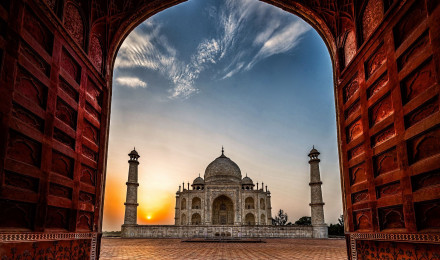 Man Made Taj Mahal HD Wallpaper