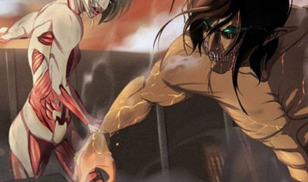 Download Eren On Fight Titan Attack On Titan iPhone Wallpaper