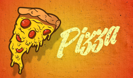 Download Melting Pizza Art Wallpaper