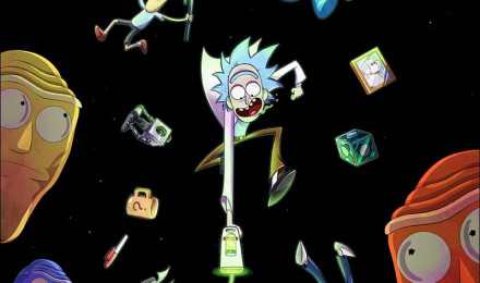 Rick and Morty oled, adult, swim, HD phone wallpaper