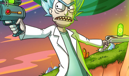 Wallpaper Rick Sanchez, Morty Smith, Cartoon, Smile, Gesture, Background Free Image