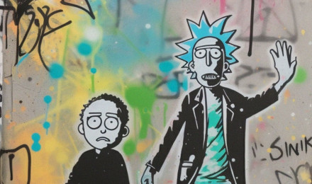 Rick and Morty Street Art Wallpaper and Morty Wallpaper