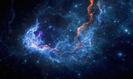 Nebula Stars Space Blue Sky Galaxy 4K HD Galaxy Wallpaper