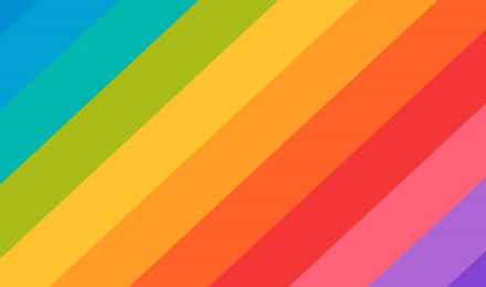 Bold Rainbow Stripe Wallpaper Mural