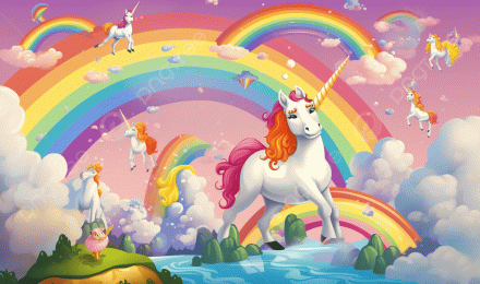 Unicorn Wallpaper Free Kids Wallpaper Rainbow Background, Rainbows And Unicorns Picture Background Image And Wallpaper for Free Download