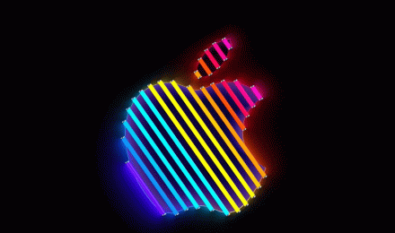 Apple Rainbow Neon