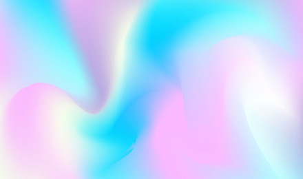 Holographic iridescent gradient background. Neon abstract vibrant illustration. Pink and blue rainbow pastel wallpaper. Vibrant vector banner