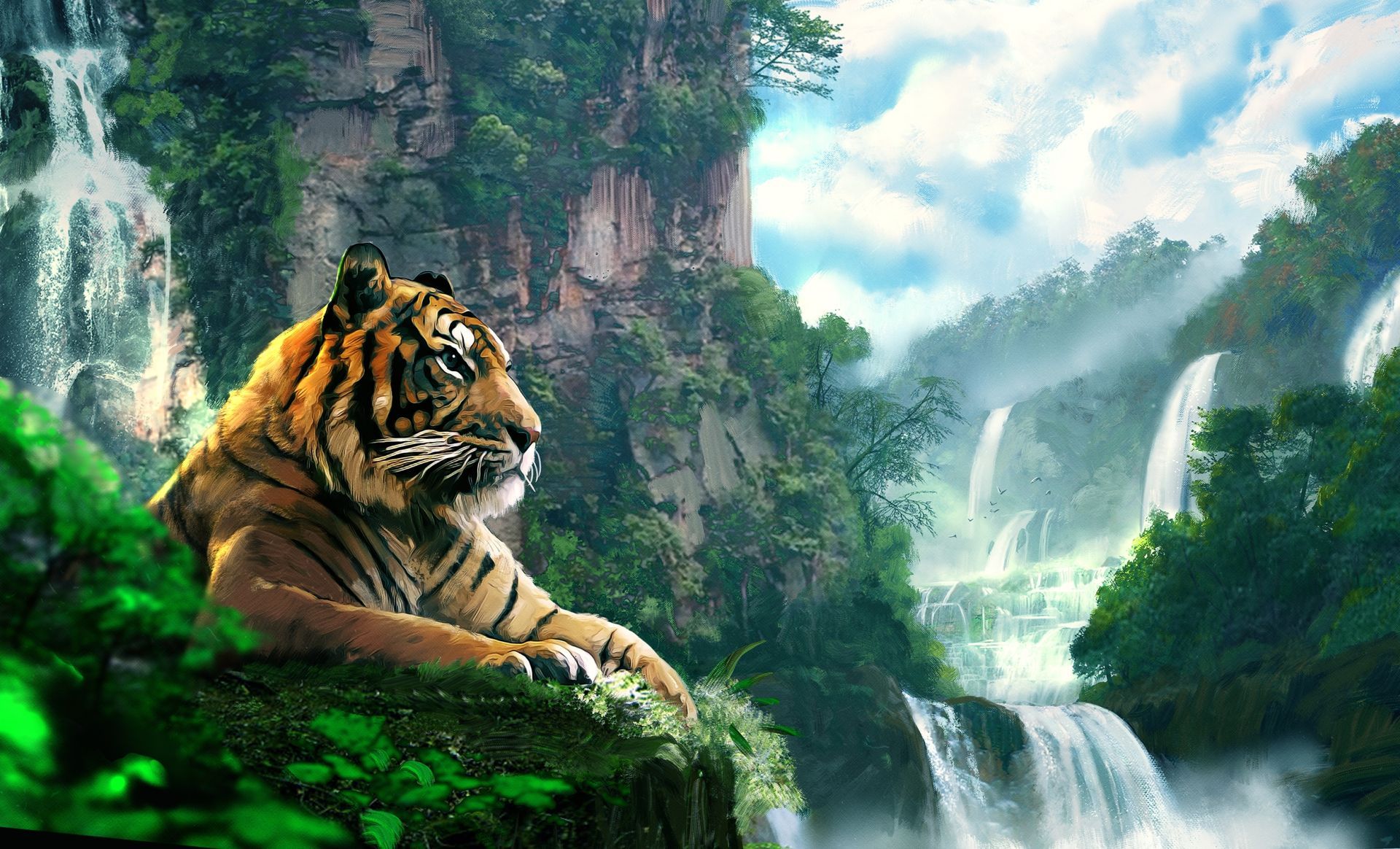 Tiger HD wallpaper - 