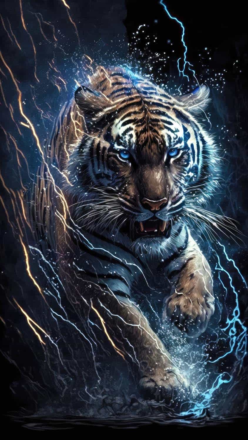 Tiger Power iPhone Wallpaper HD - 