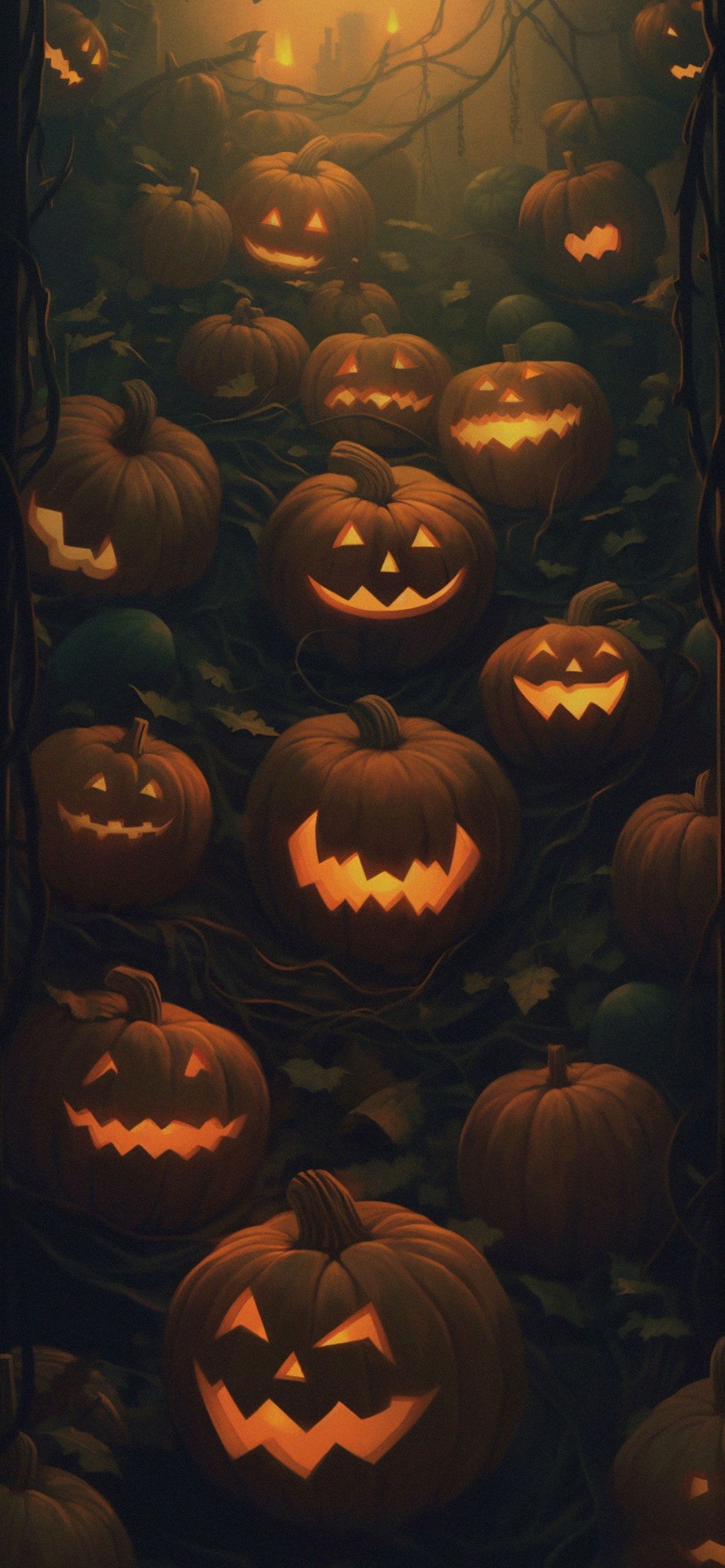 Smilling Pumpkins Halloween Wallpaper Wallpaper HD