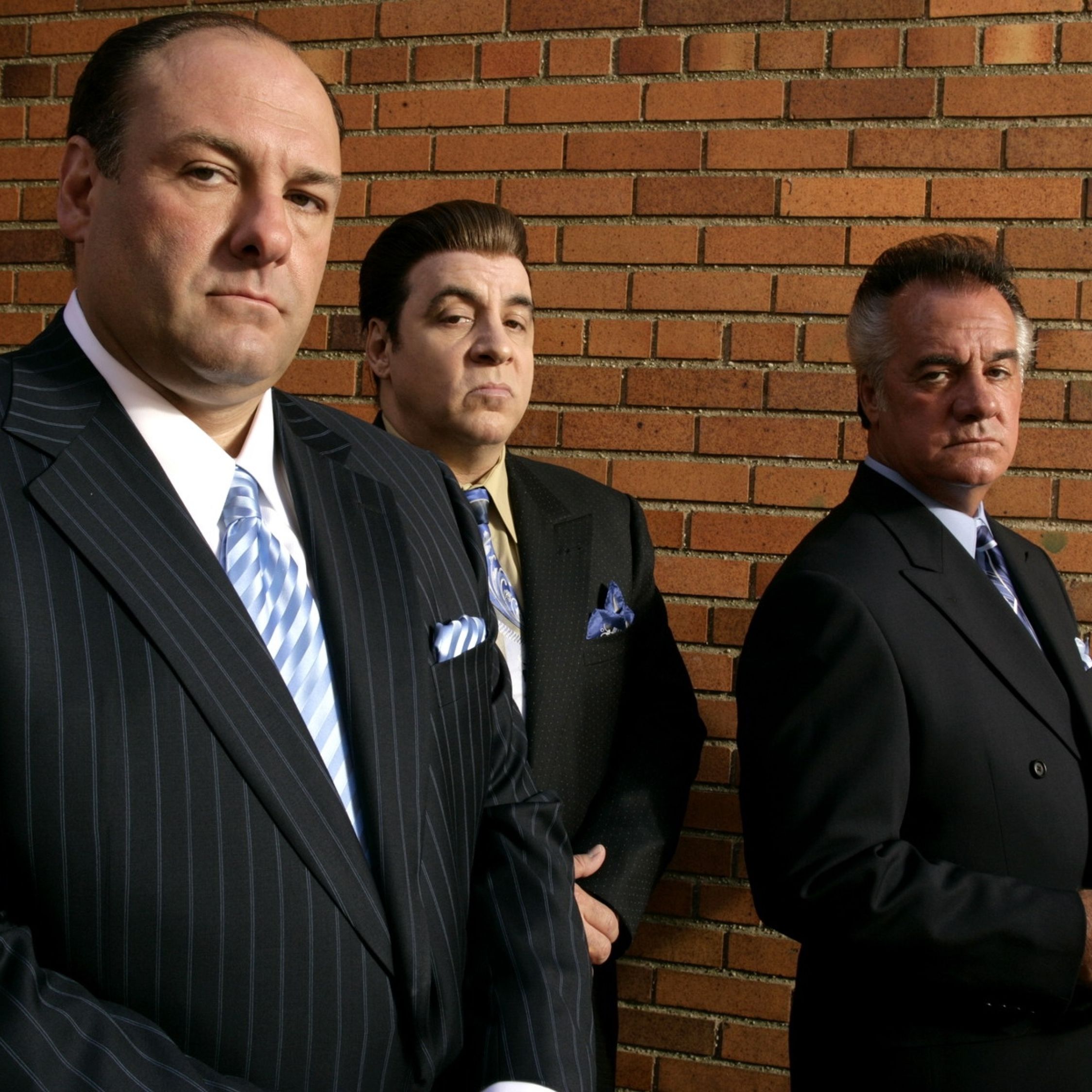 Resolution the sopranos, tony soprano, main characters 2248x2248 Resolution Wallpaper