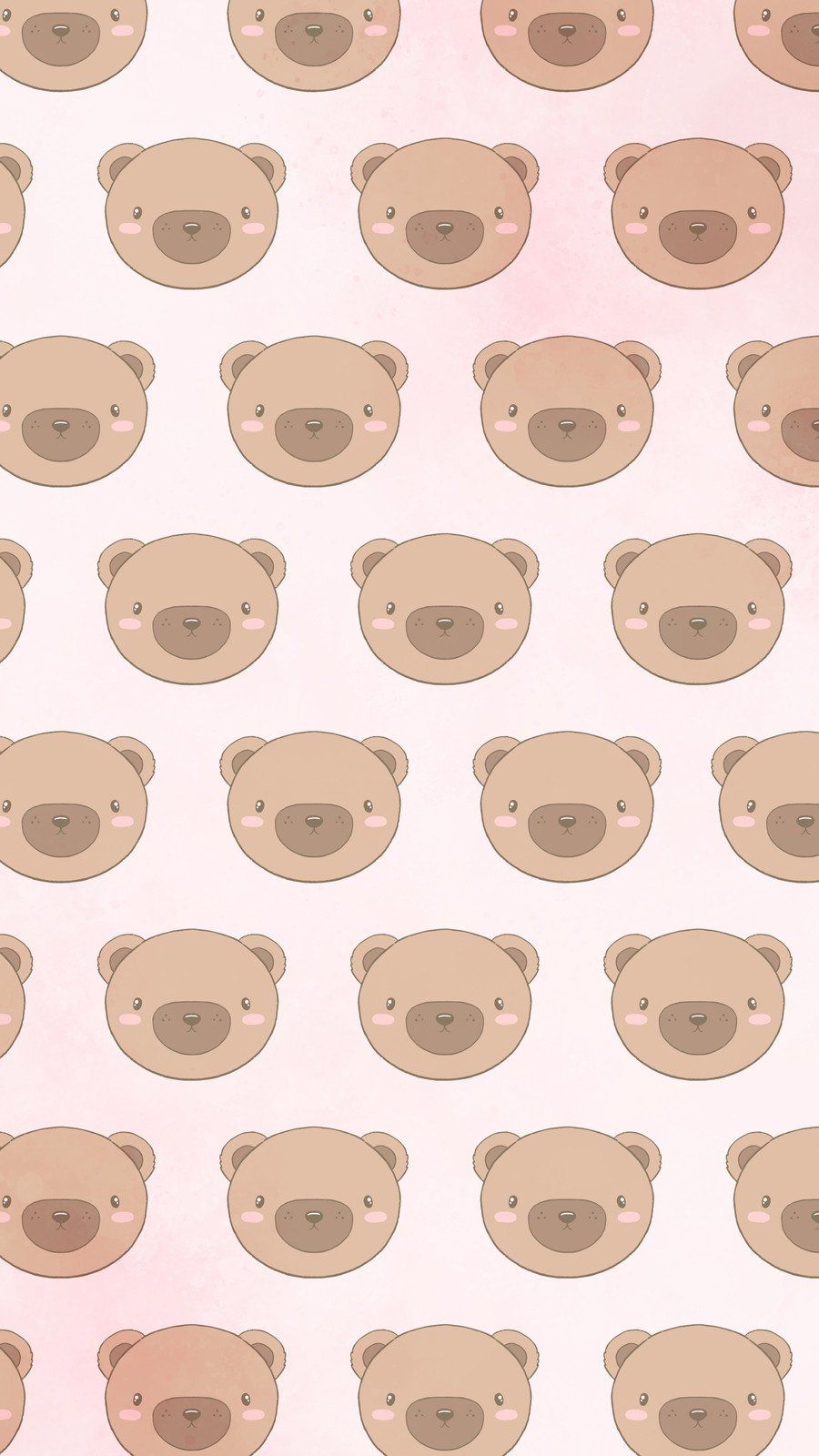 Free and customizable bear wallpaper templates