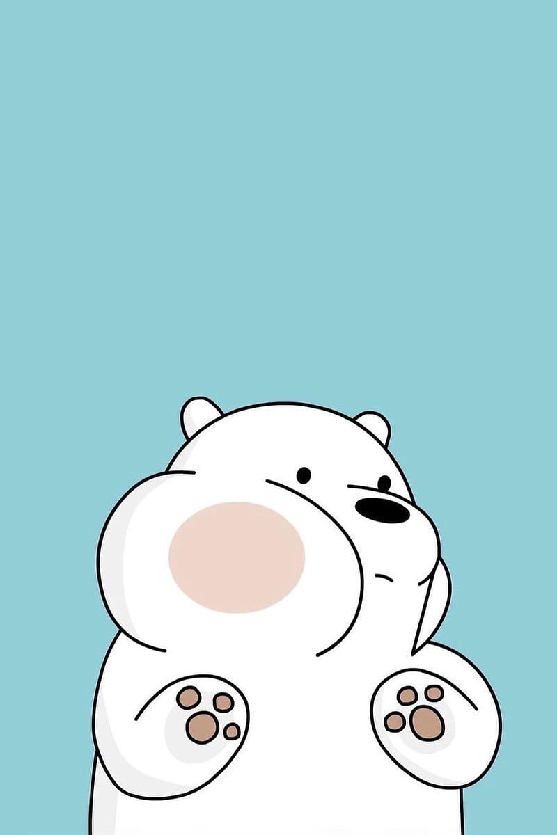 Ice bear, cute, hello, HD phone wallpaper - 