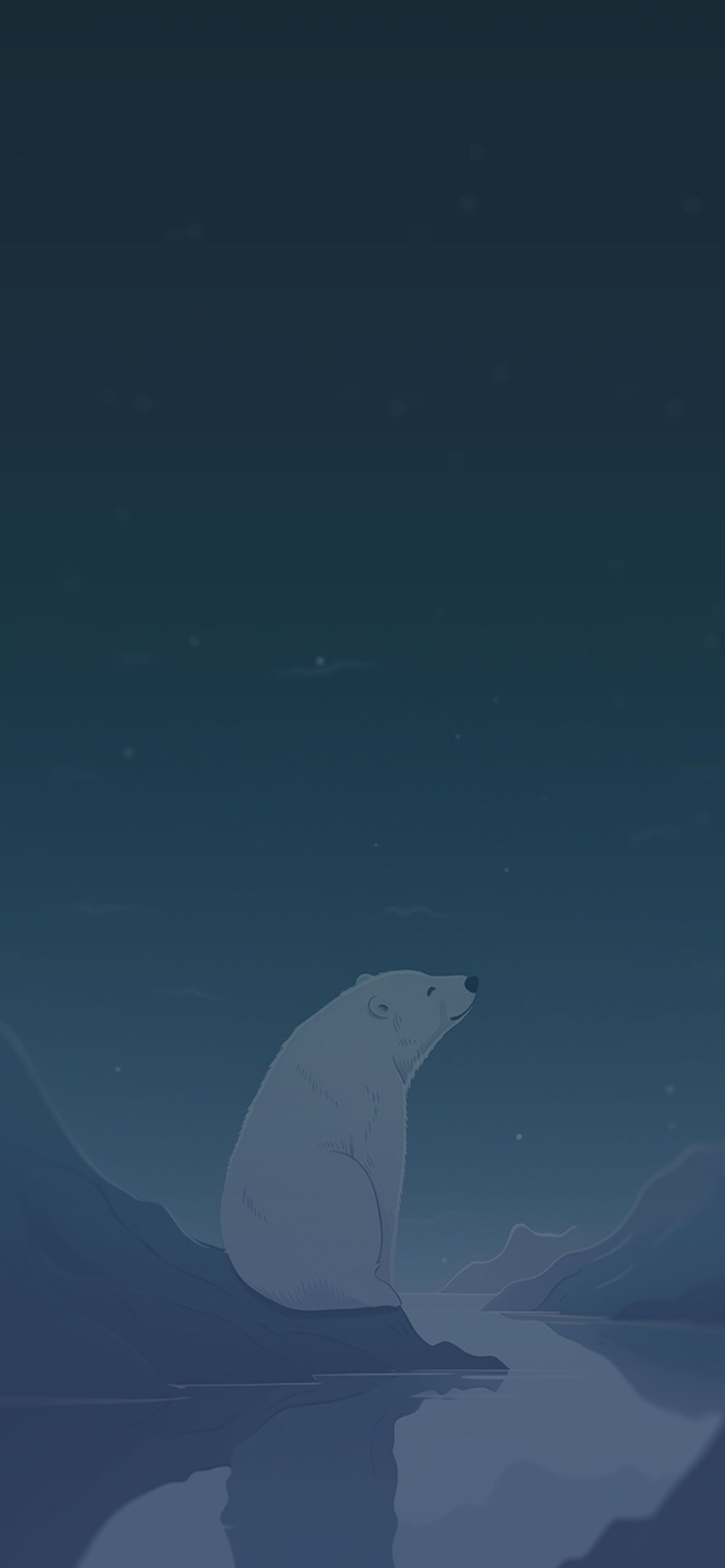 Polar Bear & Night Art Wallpaper Bear Wallpaper iPhone - 