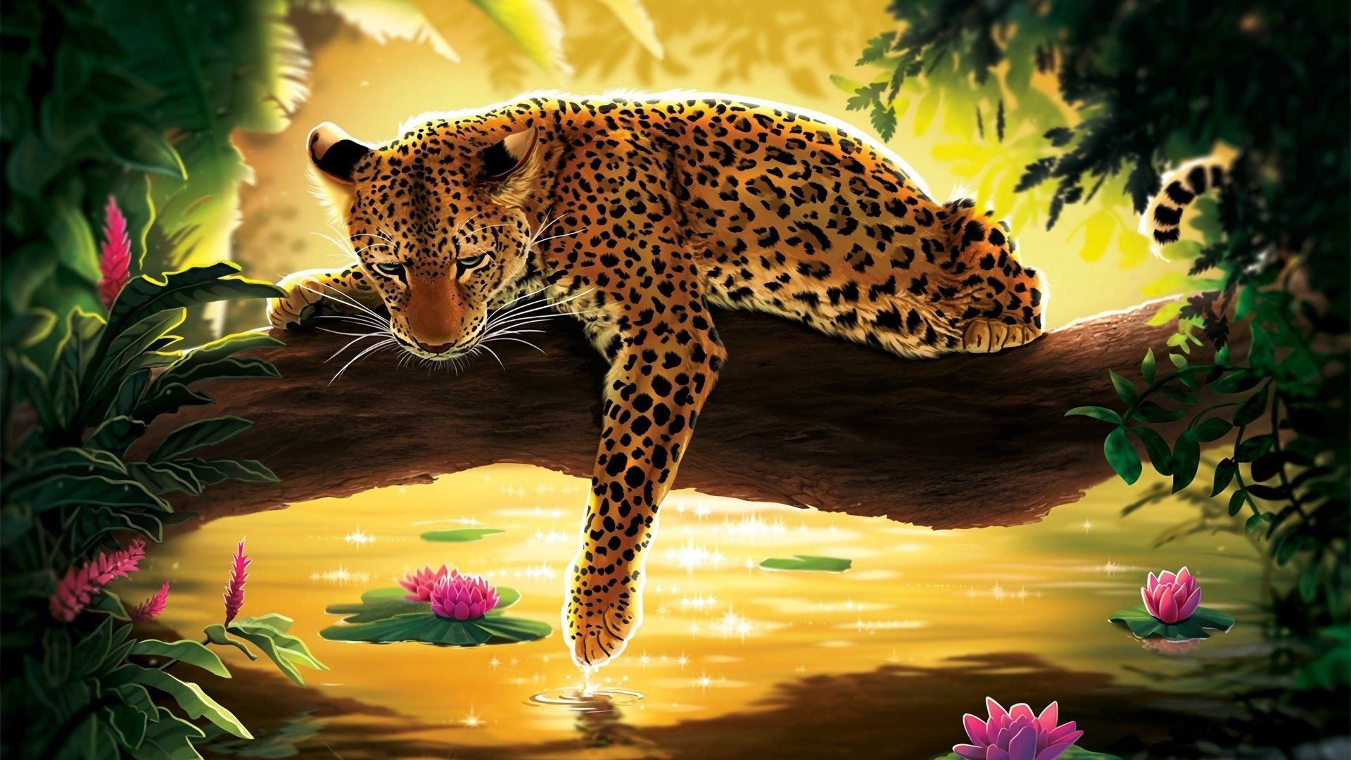 Fantasy Leopard HD Wallpaper and Background