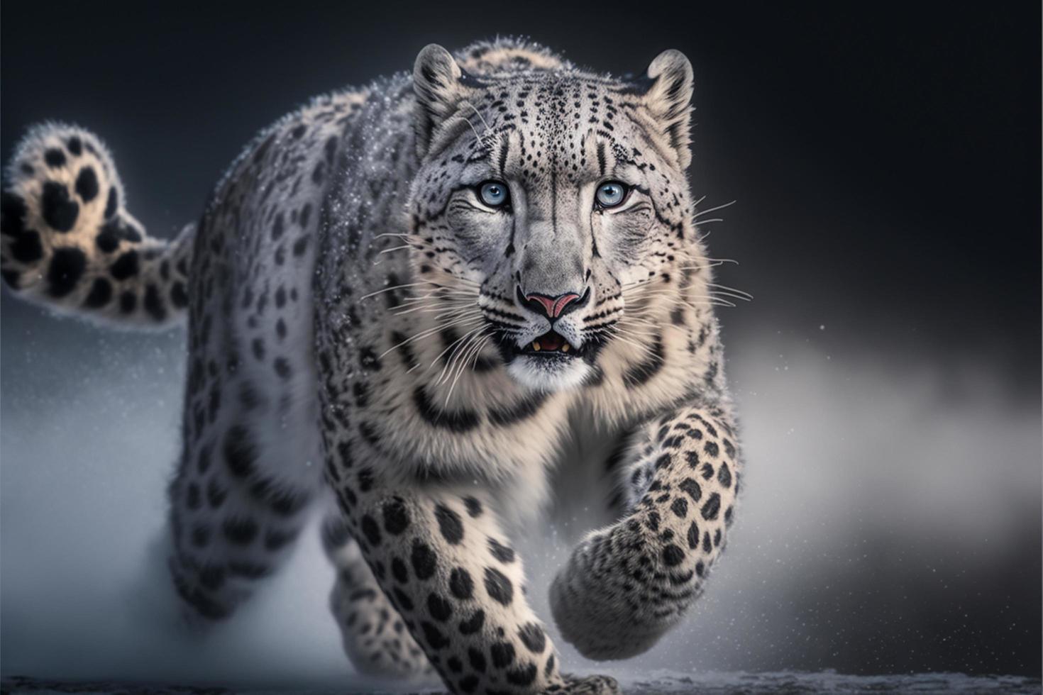 Leopard Running , Image and Background for Free Download